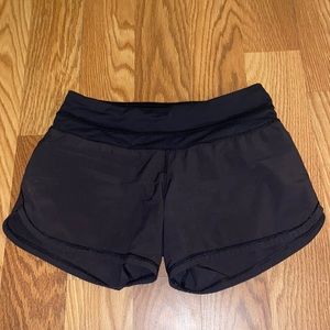 Lululemon Black Groovy Run Shorts